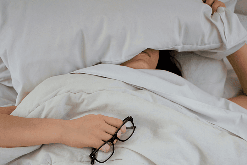 Person feeling run down and unwell